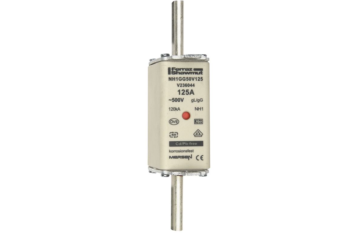 V236044 - NH fuse-link gG, 500VAC, size 1, 125A double indicator/live tags